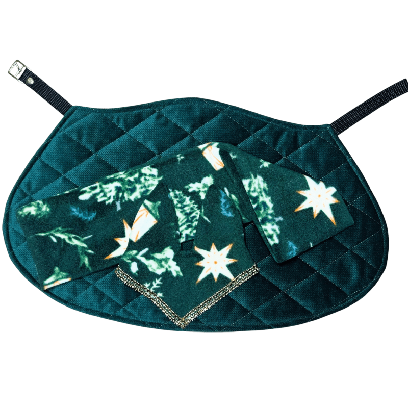 Polarowy Zestaw Świąteczny -  Derka/Nauszniki/Szalik dla Hobby Horse 