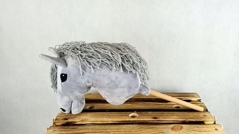 Hobby Horse  Myszatek Szary - Mały (Koń na kiju) A4