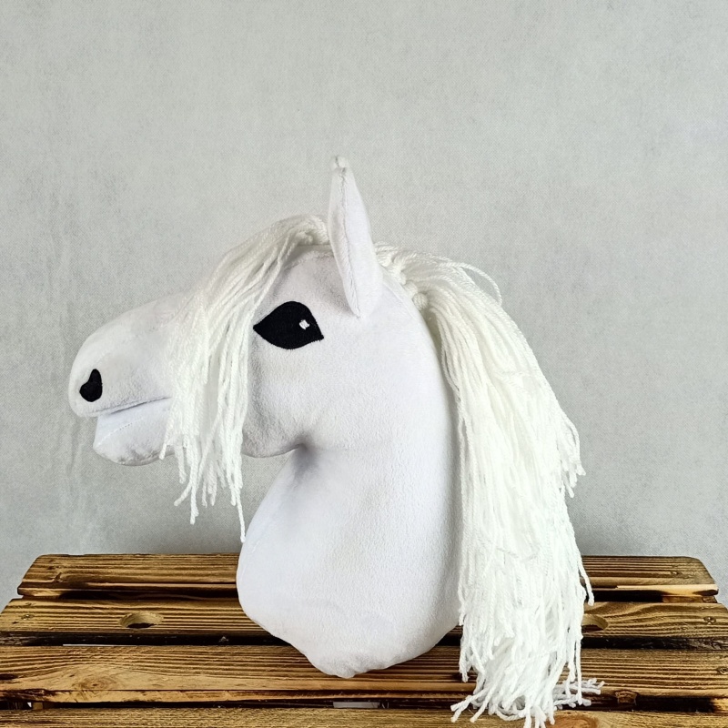 Hobby Horse  Siwek Biały- Mały (Koń na kiju) A4