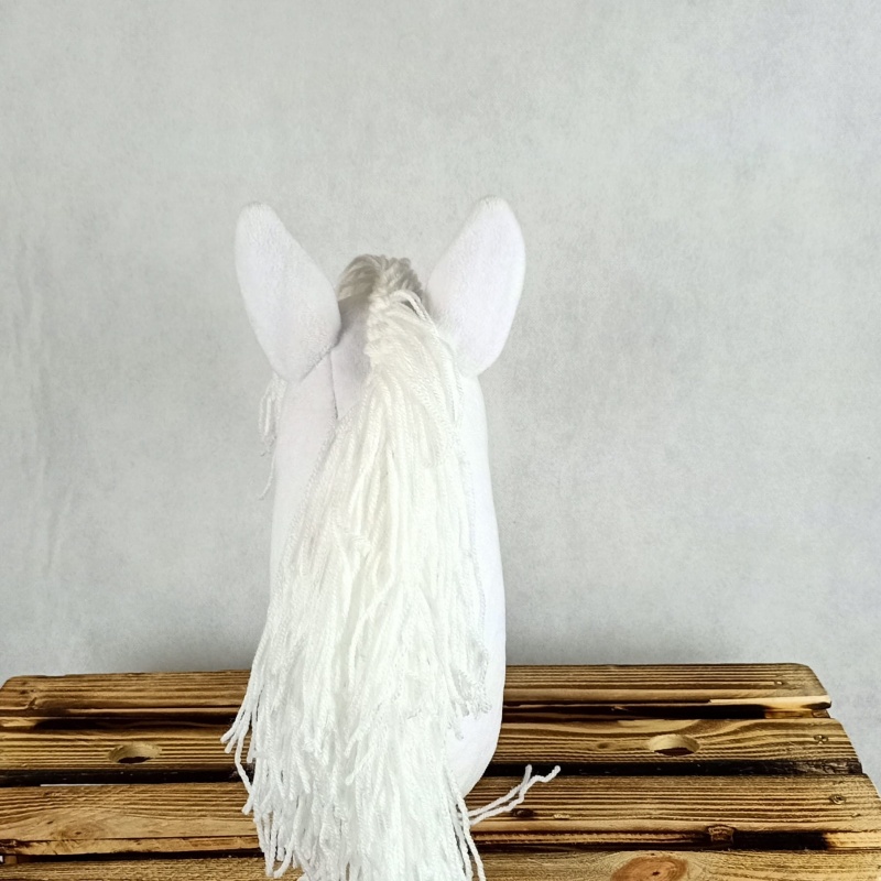 Hobby Horse  Siwek Biały- Mały (Koń na kiju) A4